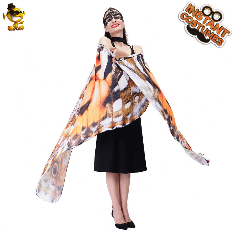 butterfly cape for women adult photo shoot costume digital print cape cosplay outfit