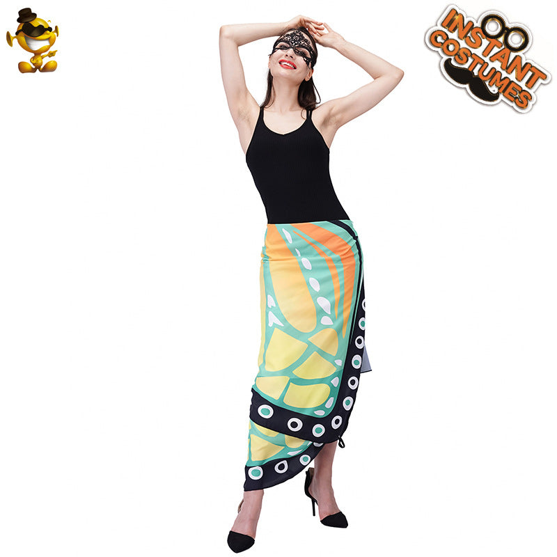 butterfly cape for women adult photo shoot costume digital print cape cosplay outfit