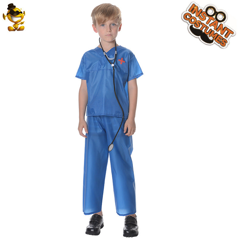 Disfraz de médico infantil para Halloween, cosplay y juegos de rol.