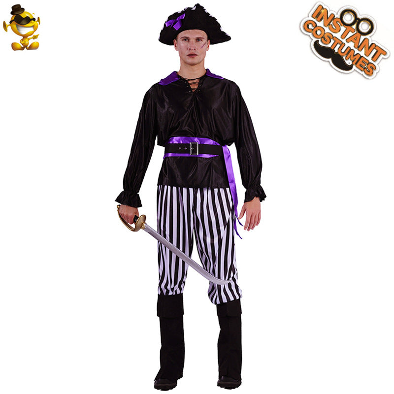 Halloween adult pirate costume for men and women couples cosplay stage performance