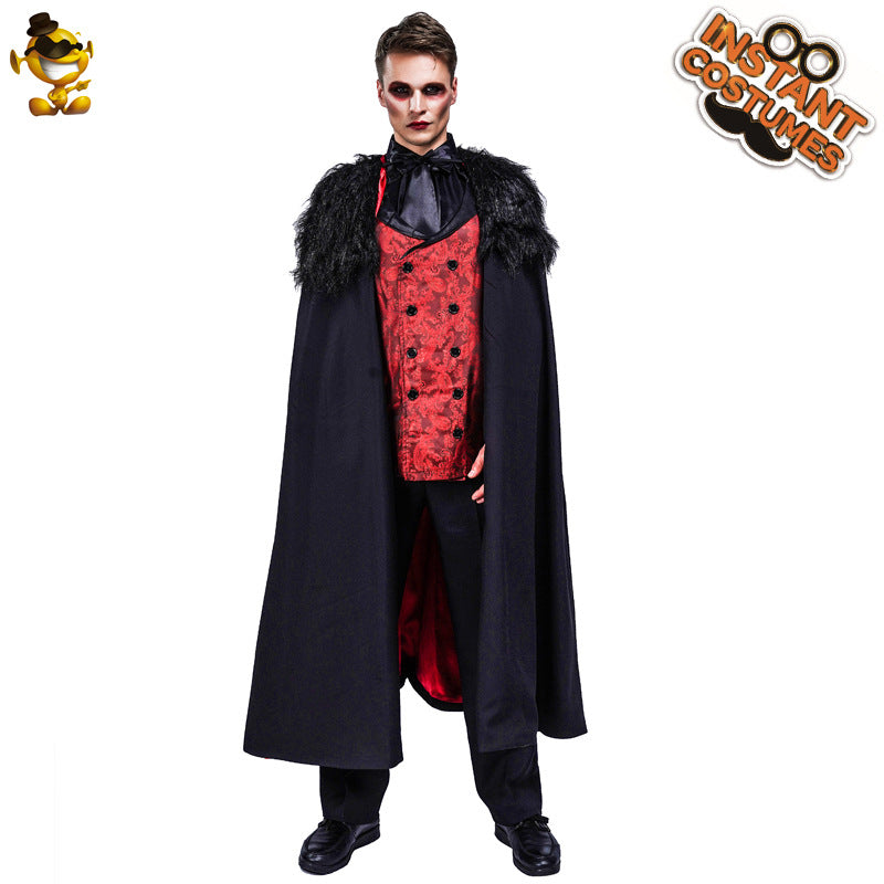 vampire costume for men halloween cosplay gothic stage performance outfit