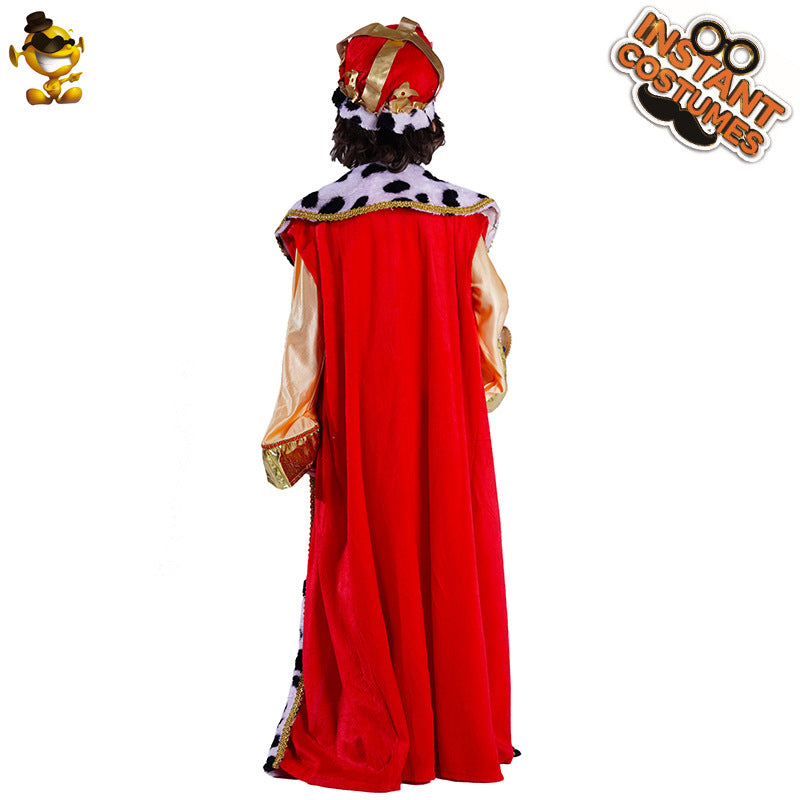 halloween costume arabian king robe set for boys cosplay party outfit