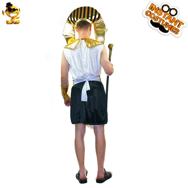 Egyptian pharaoh costume for Halloween cosplay stage performance and masquerade party