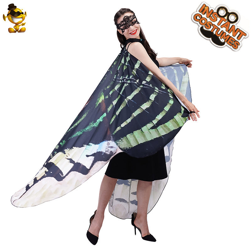 butterfly cape for women adult photo shoot costume digital print cape cosplay outfit