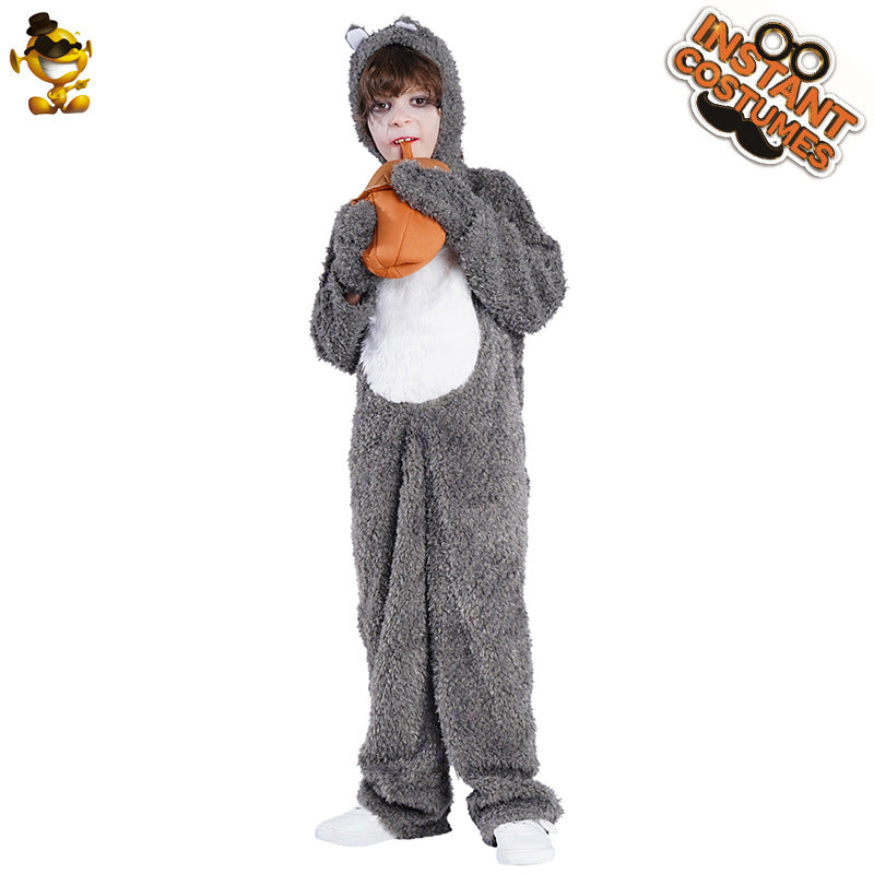 halloween squirrel costume for kids cosplay party stage performance