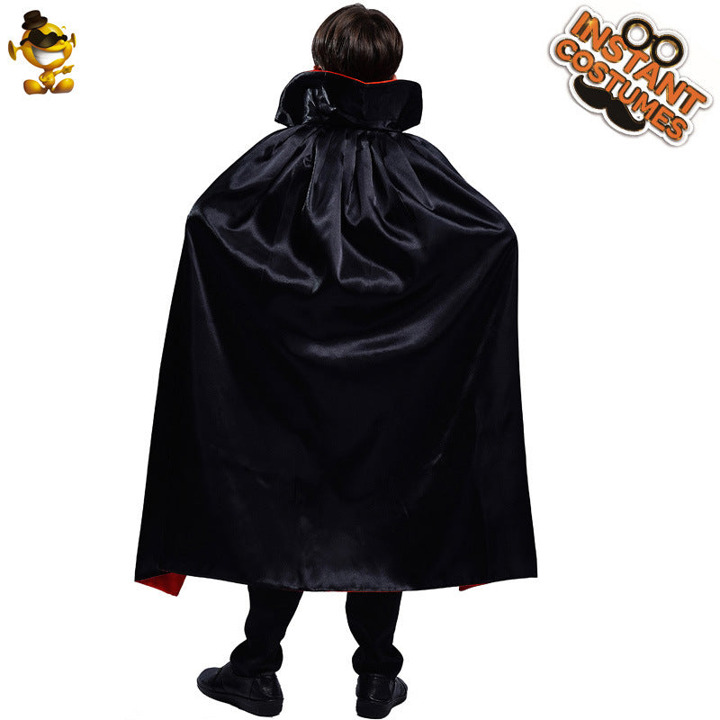 boys vampire cosplay costume for halloween party and stage performance