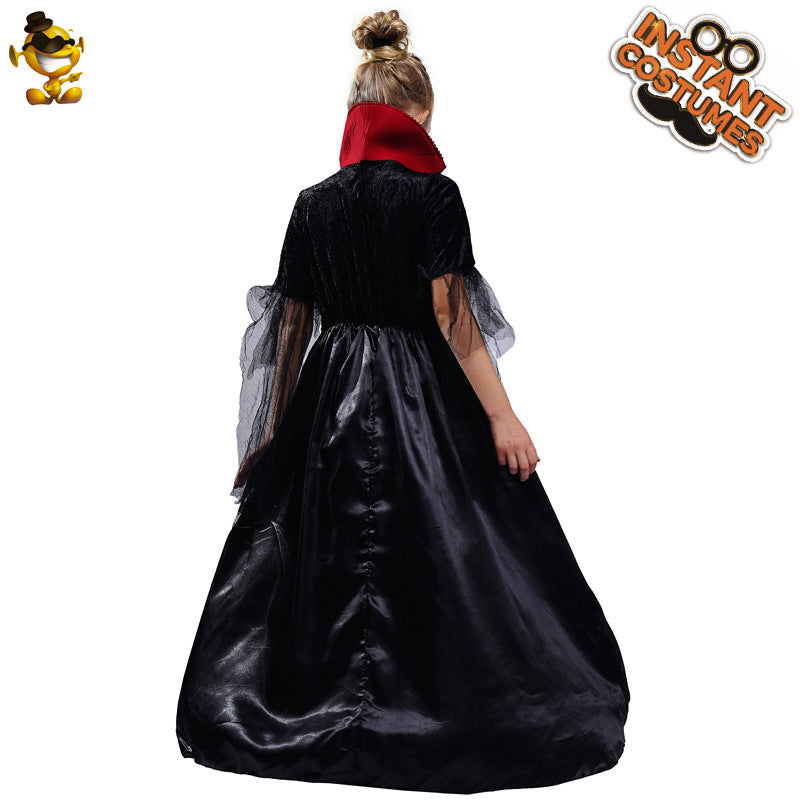 Girl's Vampire Queen Costume for Halloween Cosplay Stage Performance