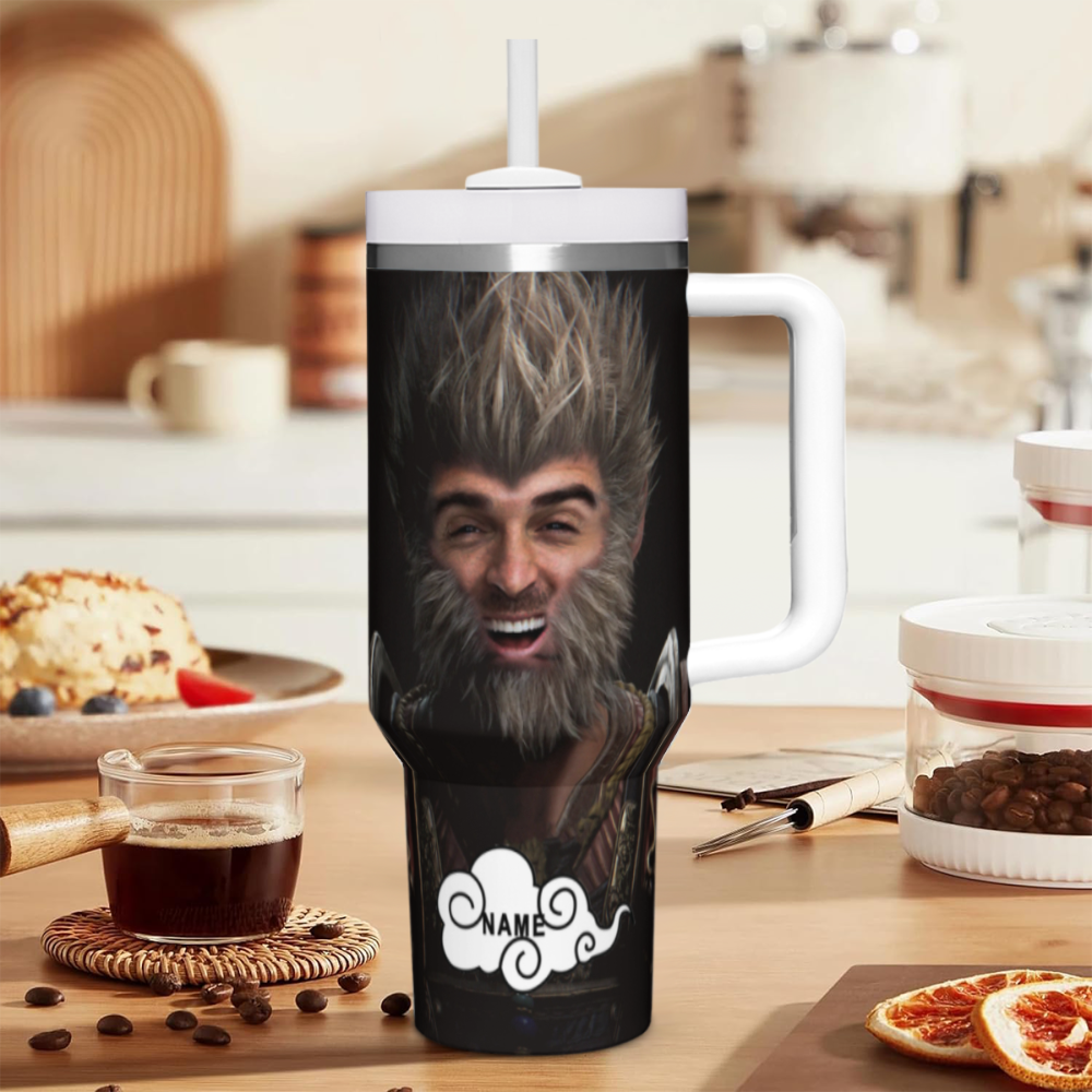 Black Myth Wukong Tumbler Personalized Photo Coffee Cup 40oz img 2