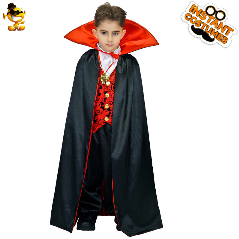halloween scary kids costume cosplay vampire boy party outfit