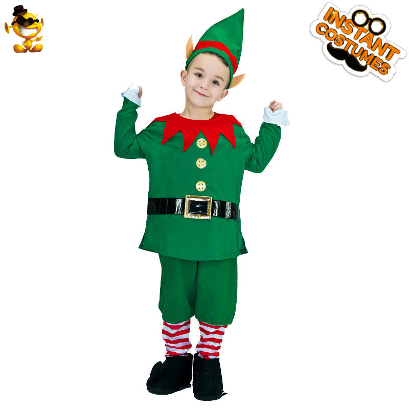 Ensemble de costumes de Noël pour enfants, tenue de Père Noël, fête de vacances pour enfants, performance, cosplay, habillage d'Halloween