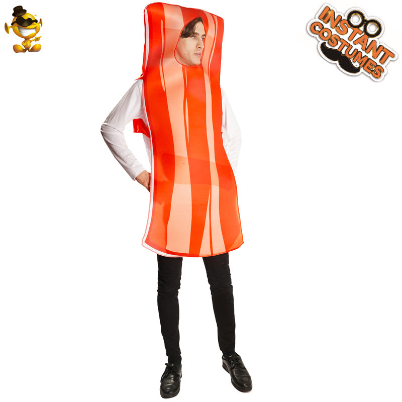Funny fried egg and bacon costume for adults couples Halloween cosplay party outfit