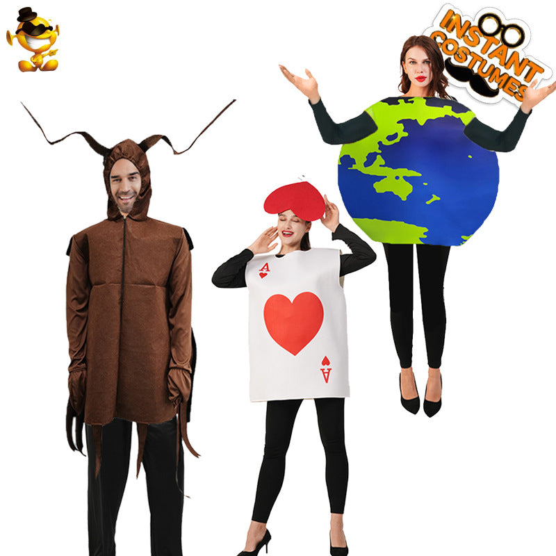 Disfraz divertido de Halloween para adultos, cosplay, actuación escénica, traje de pala