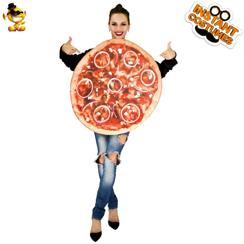 Halloween costume cosplay pizza outfit for parties and stage performances