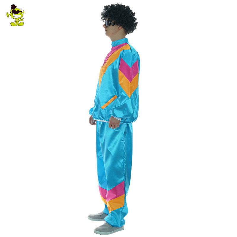 Men's hip hop party costume for dance performance, stage show, Halloween, and cosplay