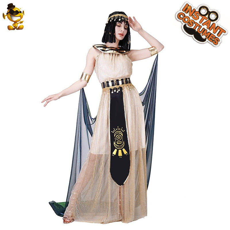 Egyptian queen Halloween cosplay costume for adults stage performance and masquerade party