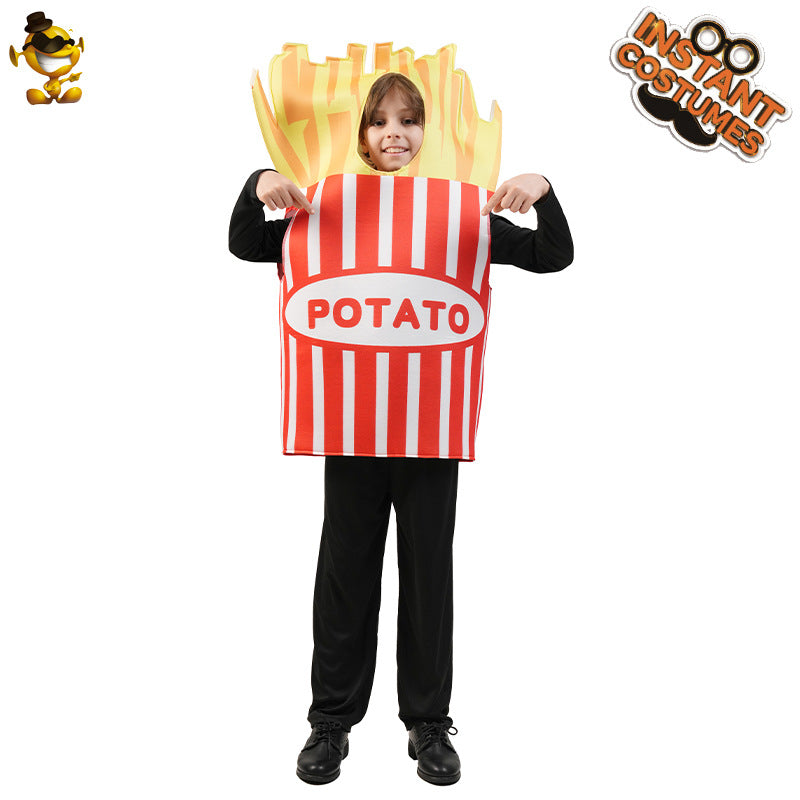 French fries costume for adults Halloween cosplay party role play outfit