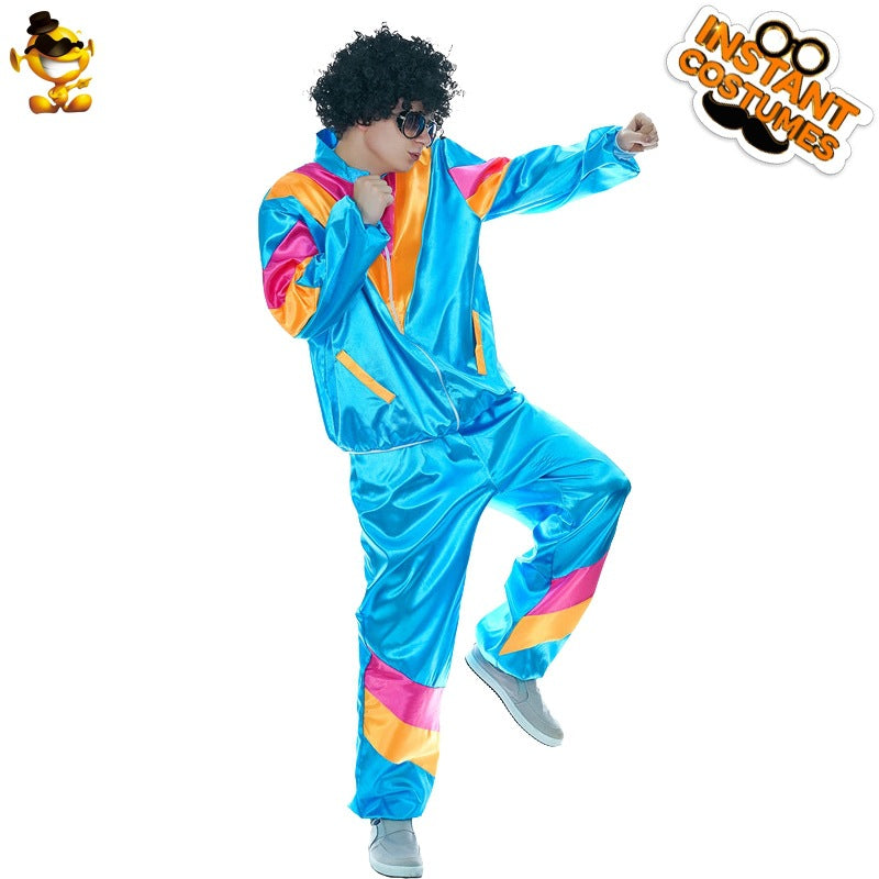 Men's hip hop party costume for dance performance, stage show, Halloween, and cosplay