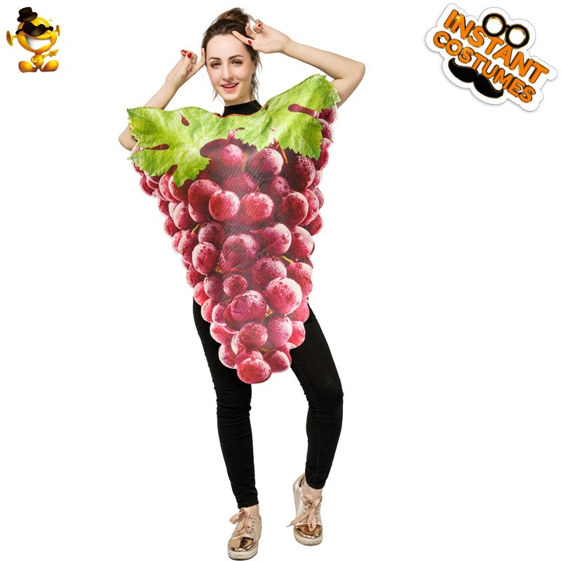 funny couple grape costume halloween cosplay stage performance party outfit