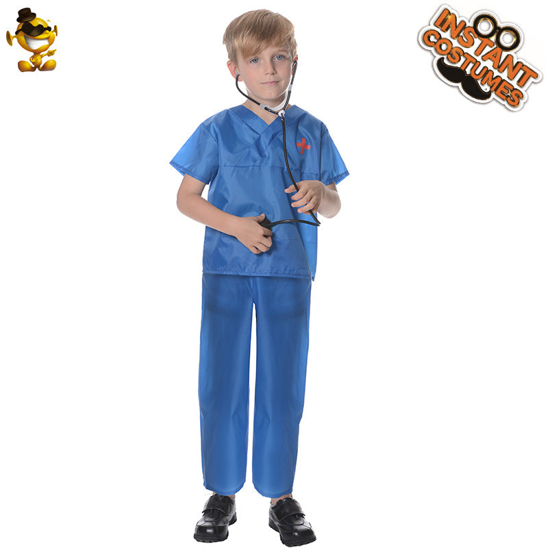 Disfraz de médico infantil para Halloween, cosplay y juegos de rol.