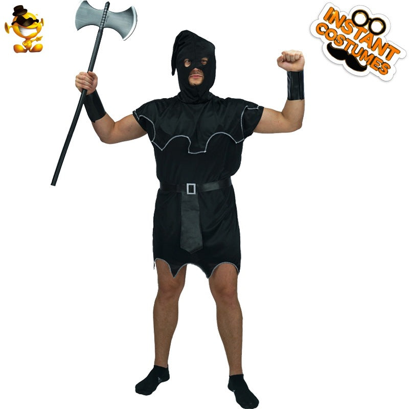 Disfraz de verdugo medieval para adultos de Halloween para hombre, disfraz de cosplay para fiesta, actuación en el escenario