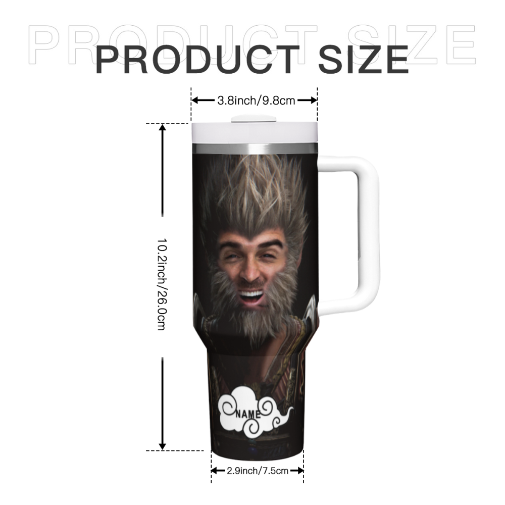 Black Myth Wukong Tumbler Personalized Photo Coffee Cup 40oz img 4