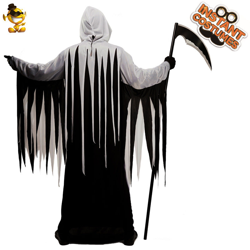 Halloween adult male grim reaper cosplay costume soul harvester stage performance role play outfit