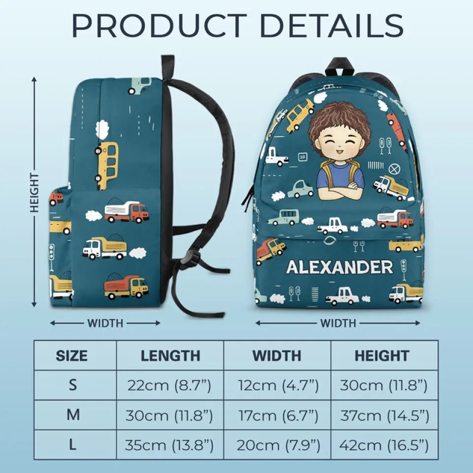 Personalized Kid Backpack - Back To School Gift For Kid img 4