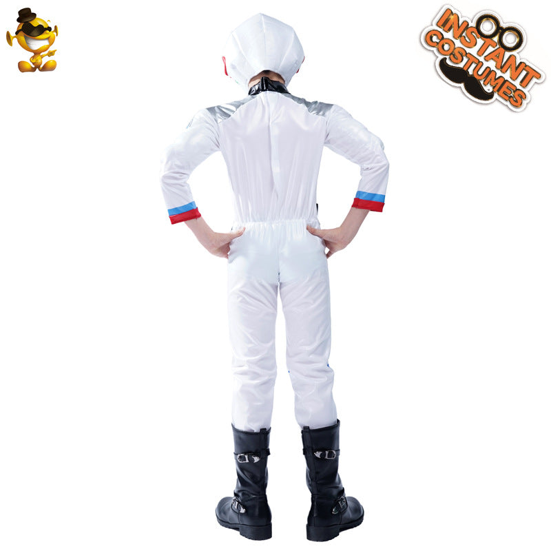 Disfraz de astronauta infantil para eventos escolares y cosplay con temática espacial.