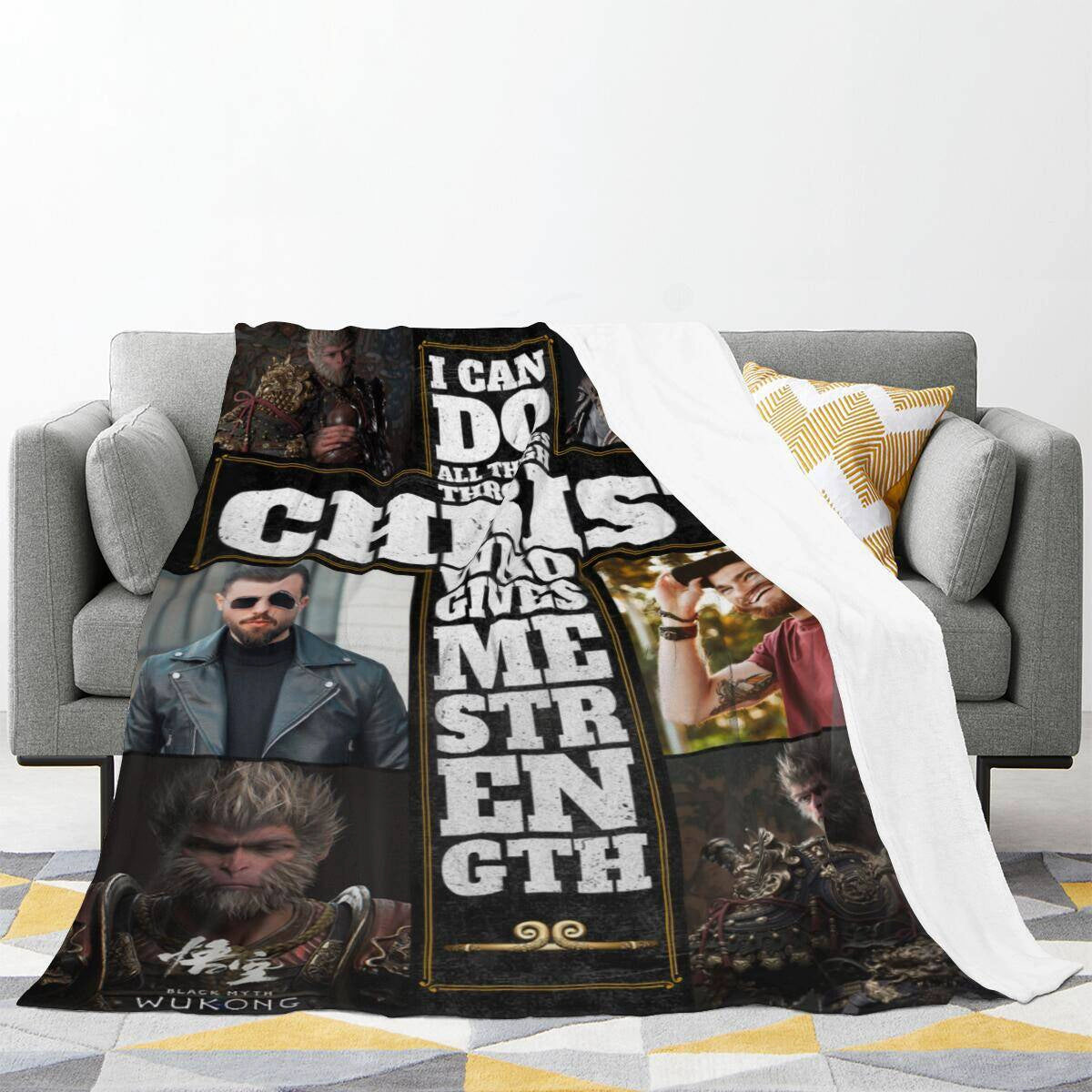Custom Photo Black Myth Wukong Blanket img 2