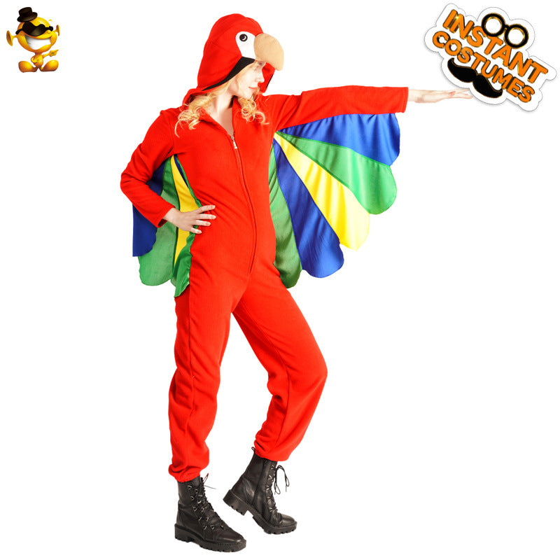 Halloween adult women funny parrot costume animal jumpsuit cosplay stage performance outfit