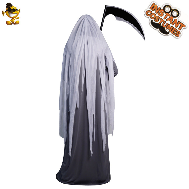 Disfraz de fantasma de Halloween para hombre, disfraz de cosplay para escenario, sin rostro, linterna espiritual