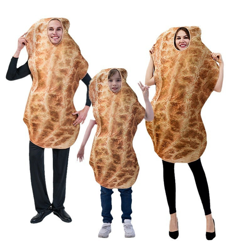 halloween funny peanut costume cosplay outfit stage performance role play dress
