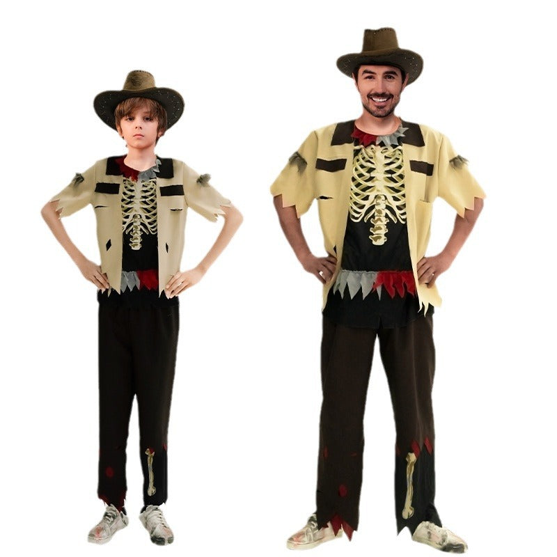 boys cowboy costume for halloween cosplay party and role play