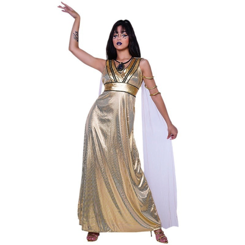 egyptian queen costume for women halloween cosplay party dress