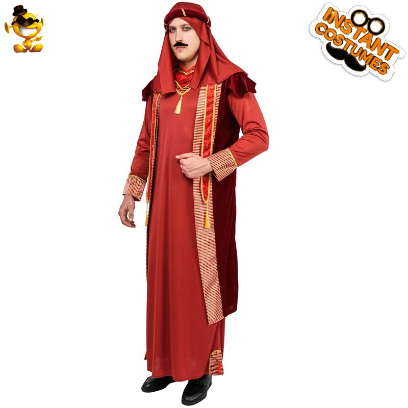 arabian elder costume for men halloween cosplay stage performance outfit