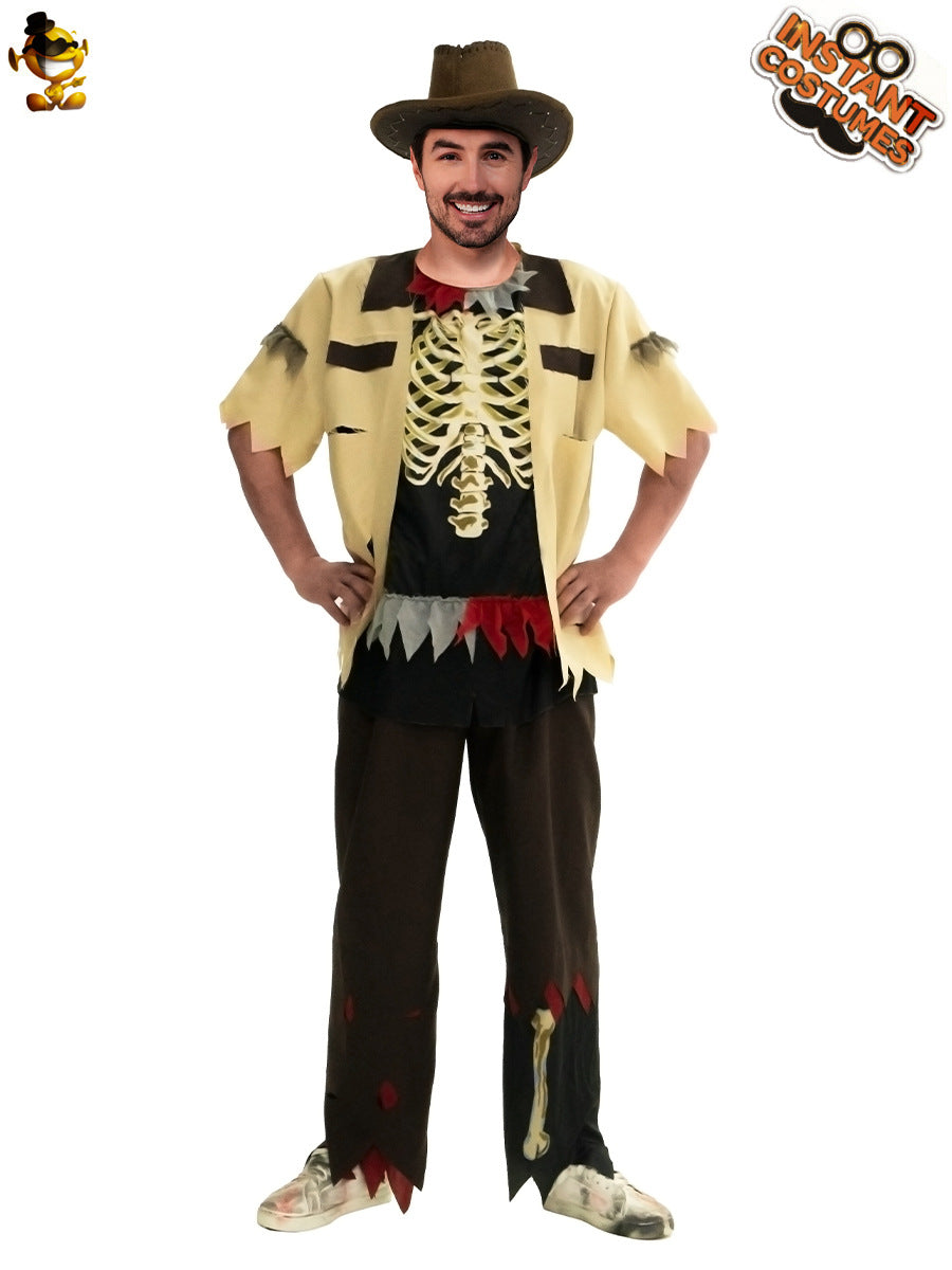 boys cowboy costume for halloween cosplay party and role play