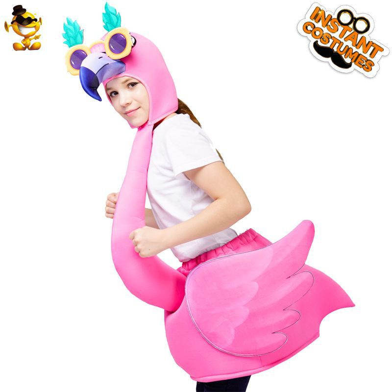 kids flamingo costume for halloween stage performance funny party outfit