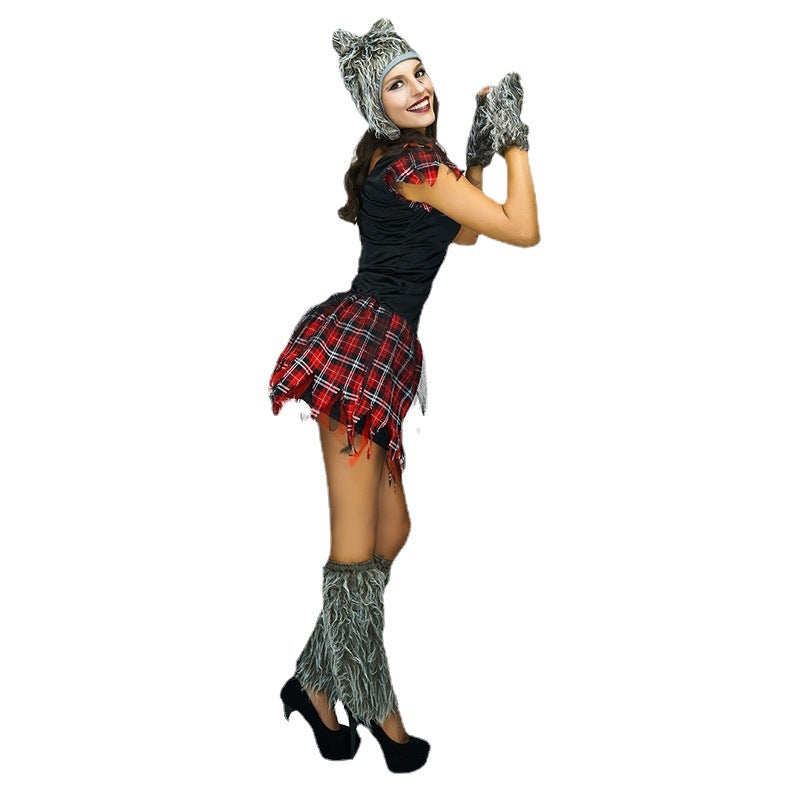 Halloween wolf costume for women cosplay party stage performance