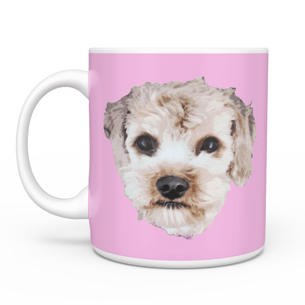 Custom Pet Portrait Mug, Dog Mug img 1