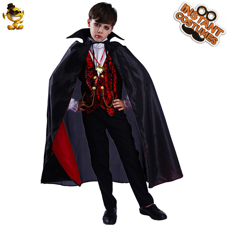 boys halloween vampire costume kids cosplay party dress up outfit