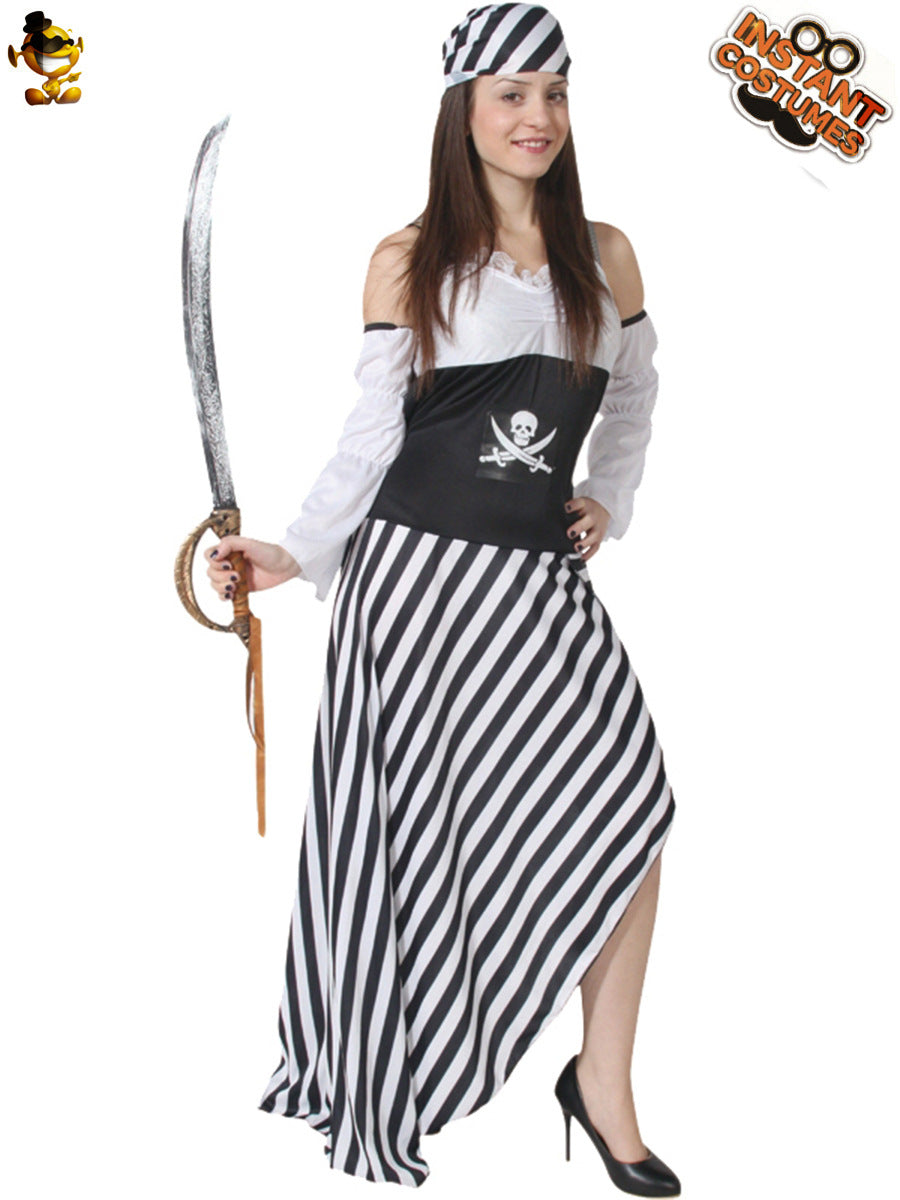 Costume de Viking pour femme adulte, tenue de pirate, cosplay, Halloween