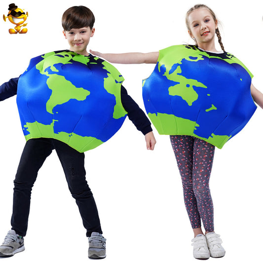 Costume de carnaval amusant pour enfants, tenue de scène, costume d'éponge de terre pour Halloween