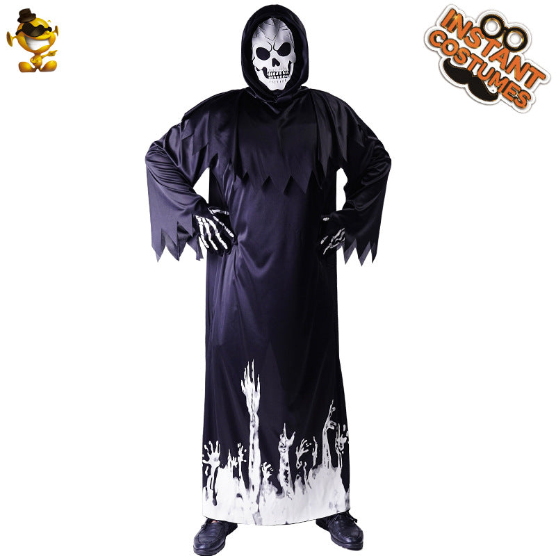 glow in the dark scythe halloween costume for men cosplay party outfit