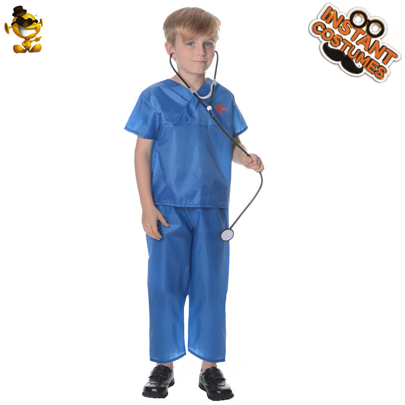 Disfraz de médico infantil para Halloween, cosplay y juegos de rol.
