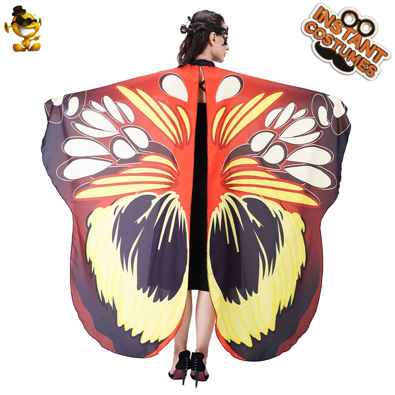 butterfly cape for women adult photo shoot costume digital print cape cosplay outfit