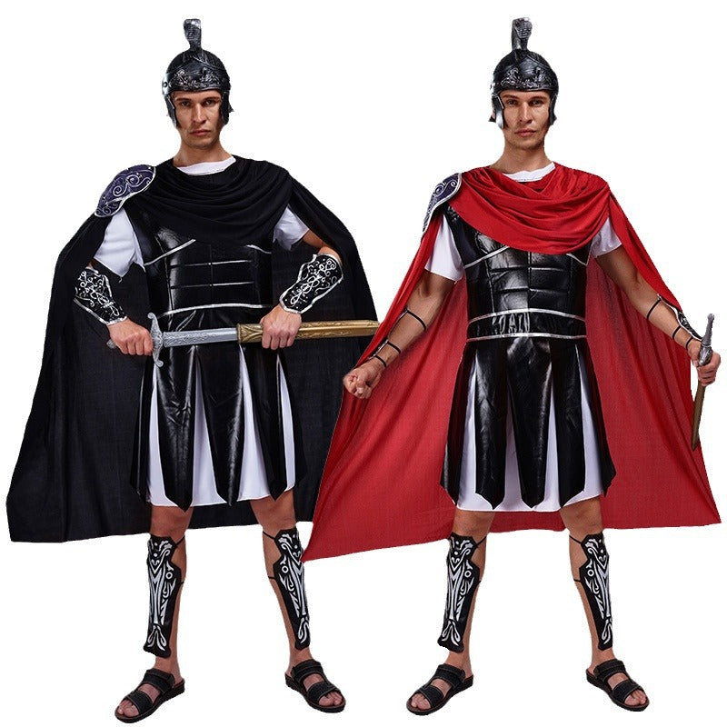 gladiator costume for men stage performance role play cosplay halloween party outfit