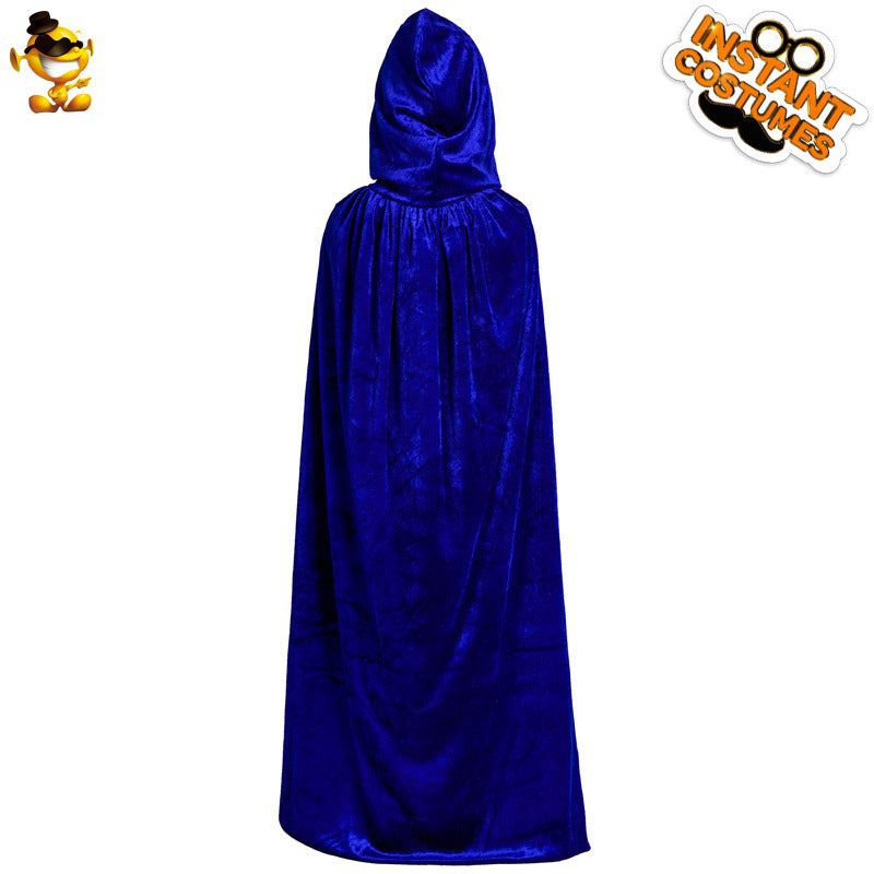girls velvet hooded cape for halloween princess costume party dress up