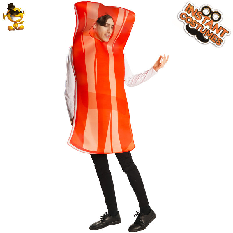 Funny fried egg and bacon costume for adults couples Halloween cosplay party outfit