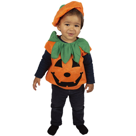 Costume de citrouille d'Halloween pour enfants, tenue de scène de fête, costume de citrouille amusant pour enfants