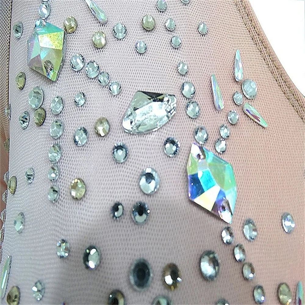 Figure Skating Dress Women High Elasticity Training Competition Skating Wear Classic Crystal/Rhinestone Ice Skating Figure